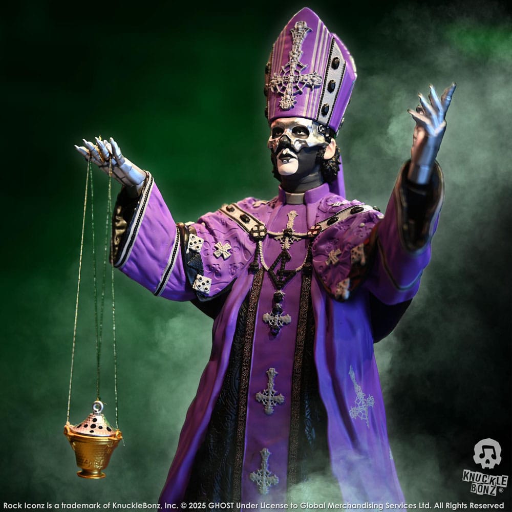 Ghost Rock Iconz Statue Papa V Perpetua Purple Robes 22 cm Image 11