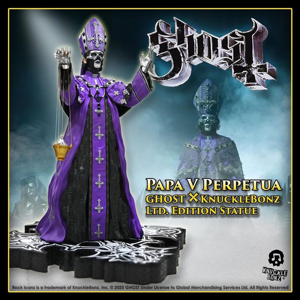Ghost Rock Iconz Statue Papa V Perpetua Purple Robes 22 cm Image 27