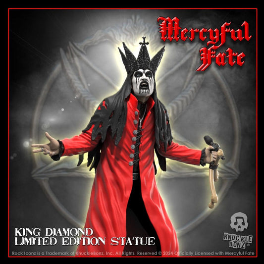 Mercyful Fate Rock Iconz Statue King Diamond III (Red Version) 22 cm Image 2
