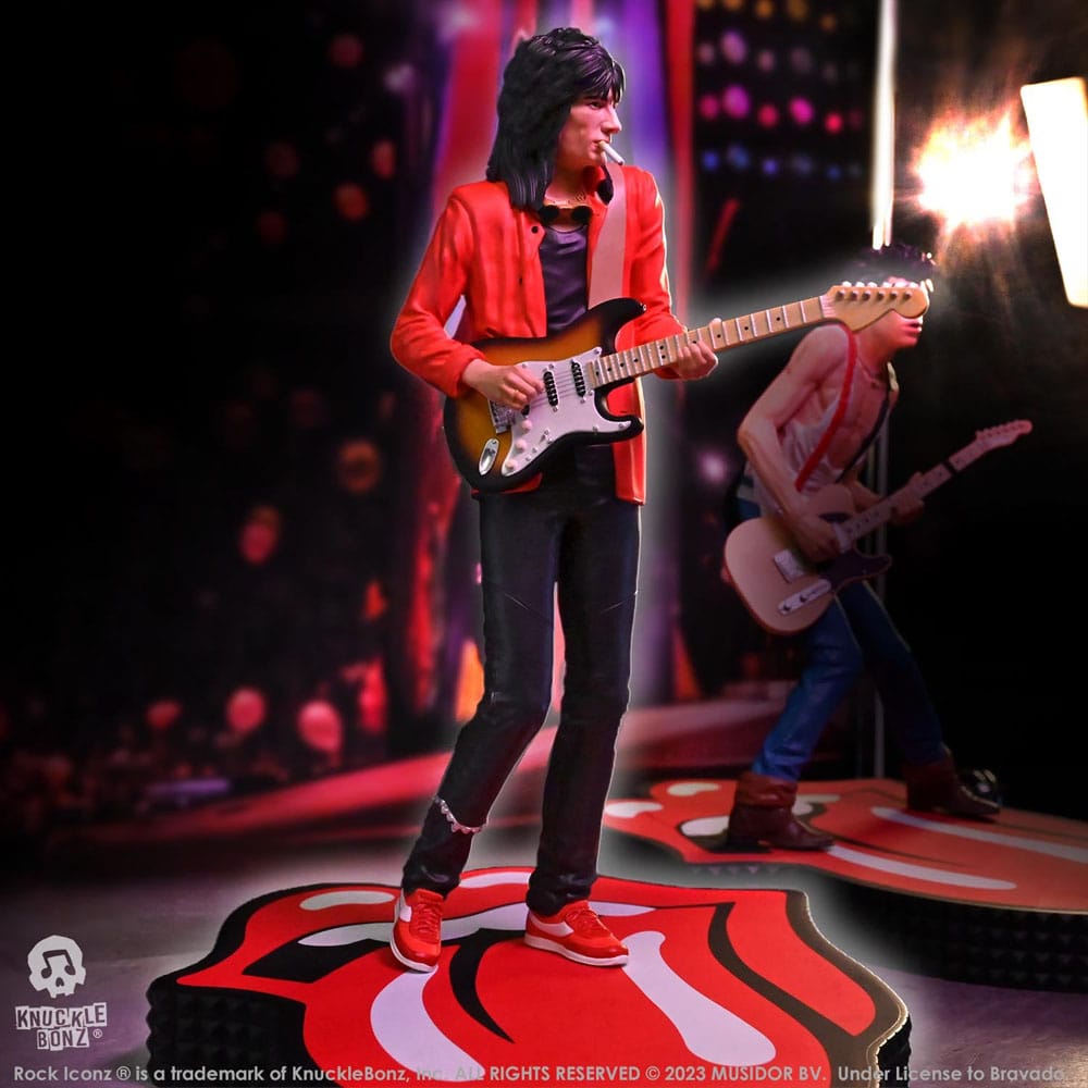 The Rolling Stones Rock Iconz Statue Ronnie Wood (Tattoo You Tour 1981) 22 cm Image 5