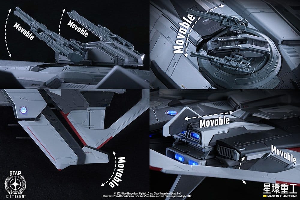 Star Citizen Plastic Pre-assembled Model Kit 1/100 Anvil F8C Lightning Pre-Assembled Finished Model Ver. 25 cm Image 7