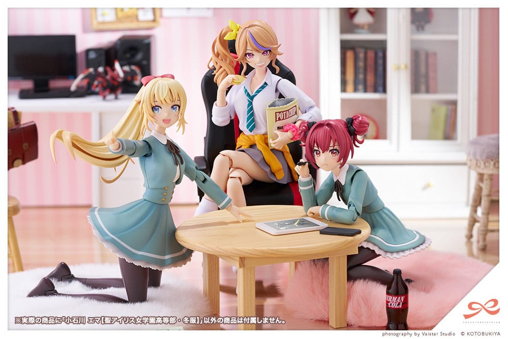 Sousai Shojo Teien Plastic Model Kit 1/10 Emma Koishikawa (St. Iris Gakuen Girl´s High School Winter Clothes) 14 cm Image 4