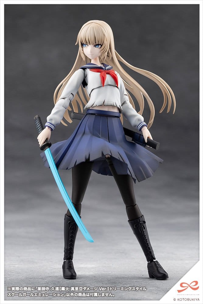 Sousai Shojo Teien Plastic Model Kit 1/10 Kuon Yakushiji Maria Kagaribi Damage Ver. School Girl Emulation 16 cm Image 15