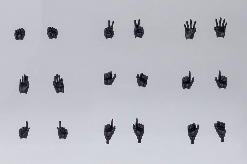 Megami Device M.S.G. Zubehör-Set für Plastic Model Kits 1/1 09 Hand Set Skin Color Black Image 2