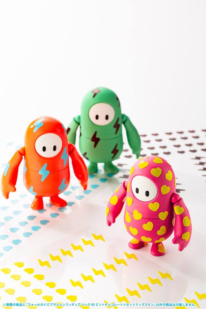 Fall Guys: Ultimate Knockout Actionfigur 1/20 Pack 03 Mint Chocolate / Hot Dog Skin 8 cm Image 22