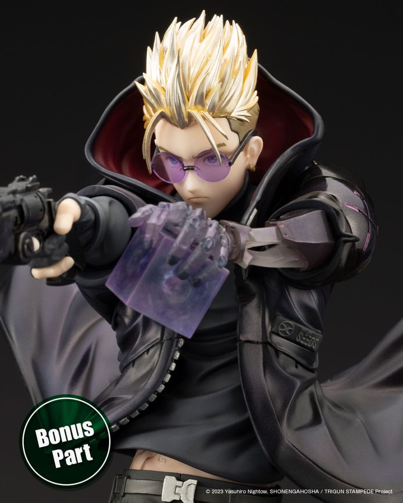 Trigun Stampede ARTFXJ Statue 1/8 Vash the Stampede The Gunman in Black Ver. 22 cm Image 16