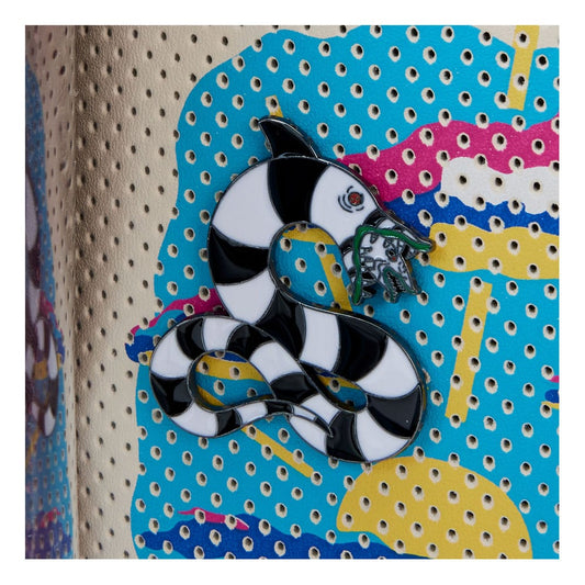 Beetlejuice by Loungefly Rucksack Mini Handbook for the recently Deceased Pin Trader Image 2