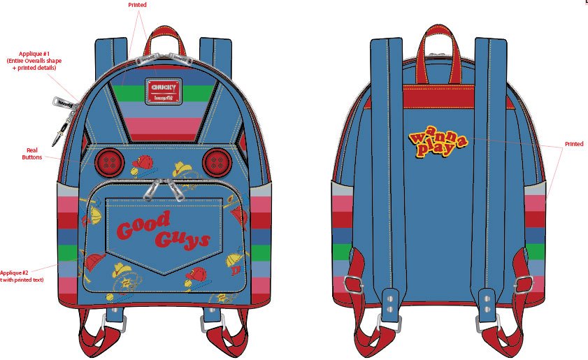 Chucky by Loungefly Rucksack Chucky Cosplay Image