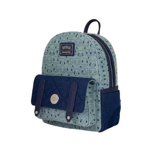 Pokemon by Loungefly Mini Rucksack Faux Denim Image 2