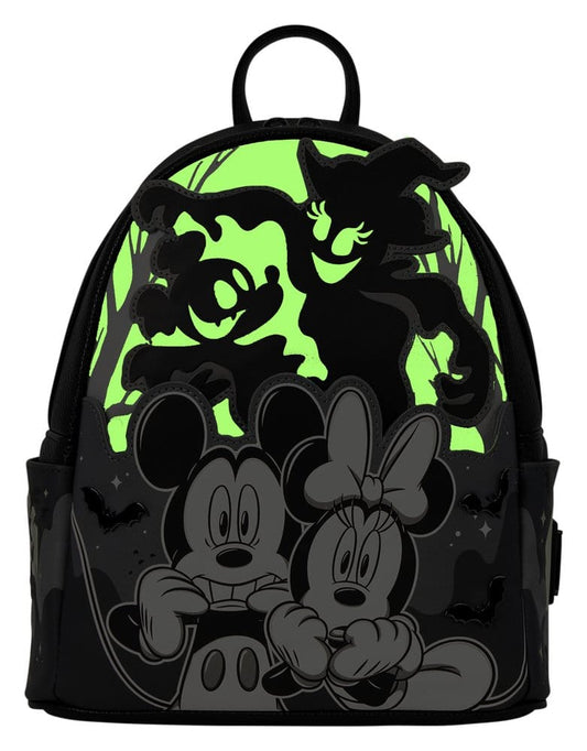 Mickey & Minnie by Loungefly Mini Rucksack Ghost Light Up Glow Image 2