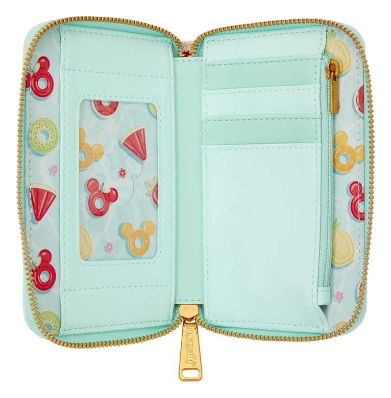 Mickey & Minnie Beach Fun Zip Around Wallet Image 5