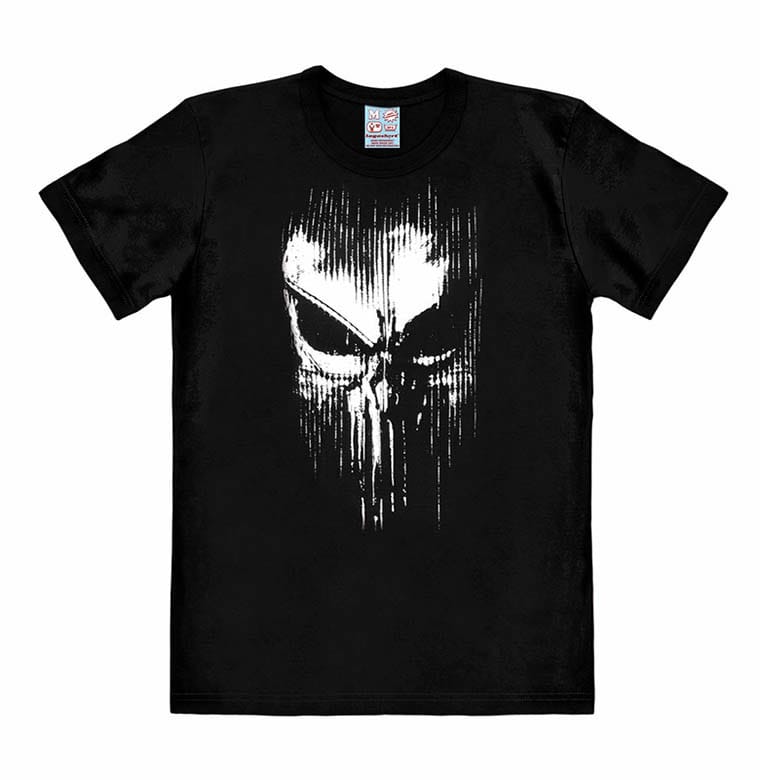 Marvel Easy Fit T-Shirt Punisher - Striped Skull Größe XL Image