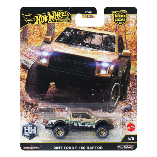 Hot Wheels Premium Car Culture Diecast Modellauto 1/64 2017 Ford F-150 Raptor Image 2