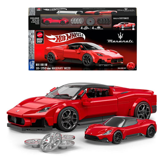 Mattel Brick Shop Hot Wheels Speed Series Bauset 1/32 Maserati MC20 Image 2