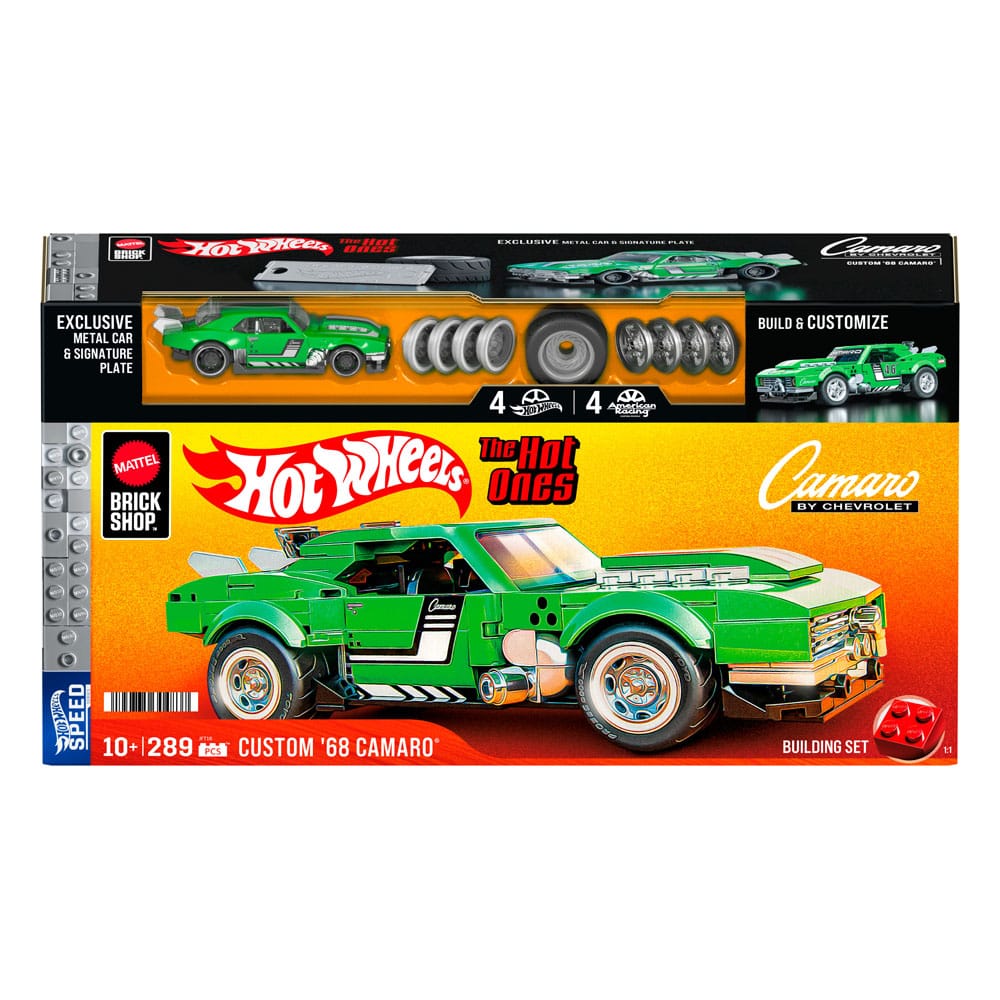 Mattel Brick Shop Hot Wheels Speed Series Bauset 1/32 Custom '68 Camaro Image 9