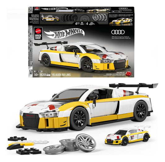 Hot Wheels Elite Mattel Brick Shop Bauset 1/16 '15 Audi R8 LMS Image 2