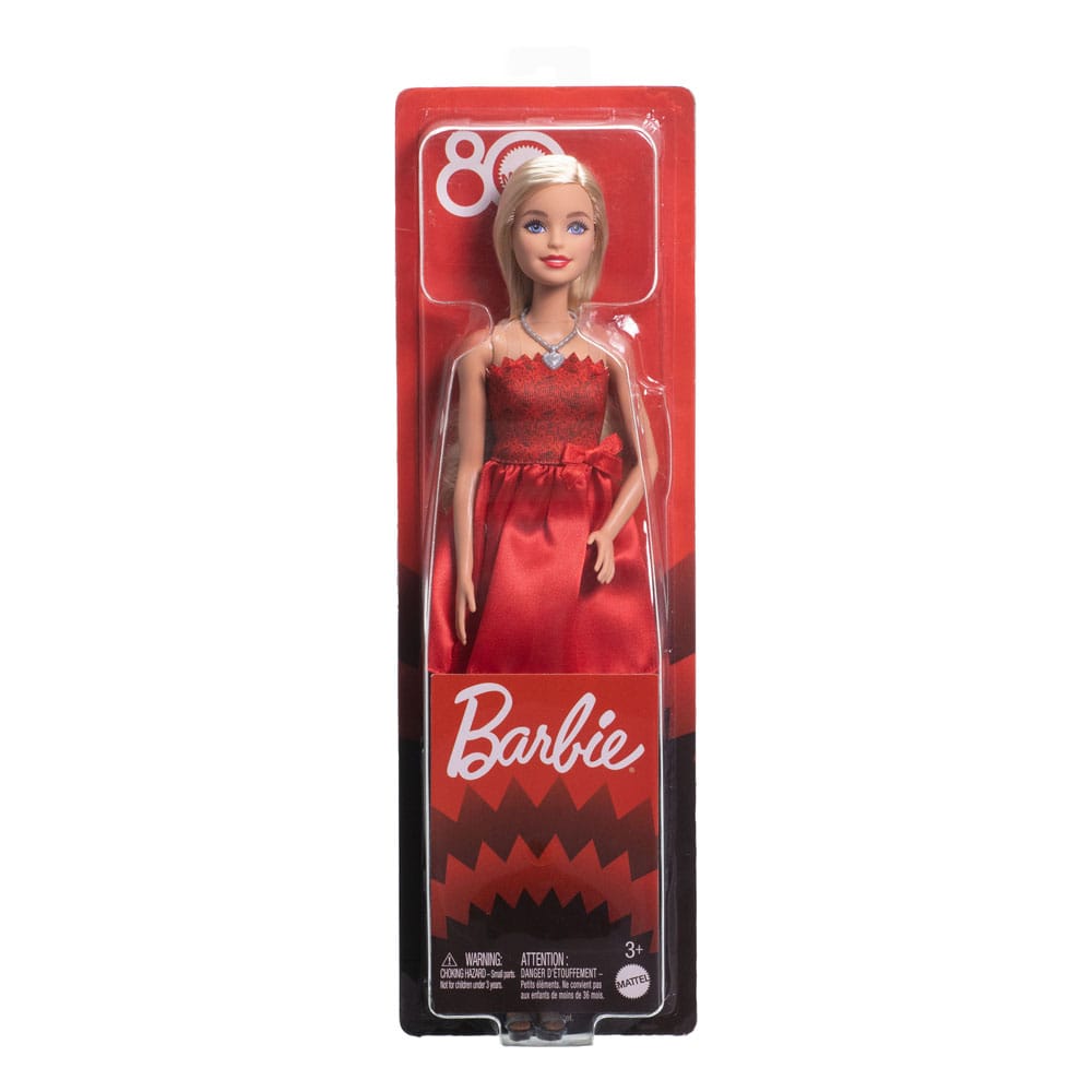 Barbie 80th Anniversary Puppe Ruby Red Image 3