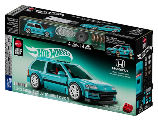 Hot Wheels Speed Series Mattel Brick Shop Bauset 1/32 Custom ’90 Honda Civic EF Image 2