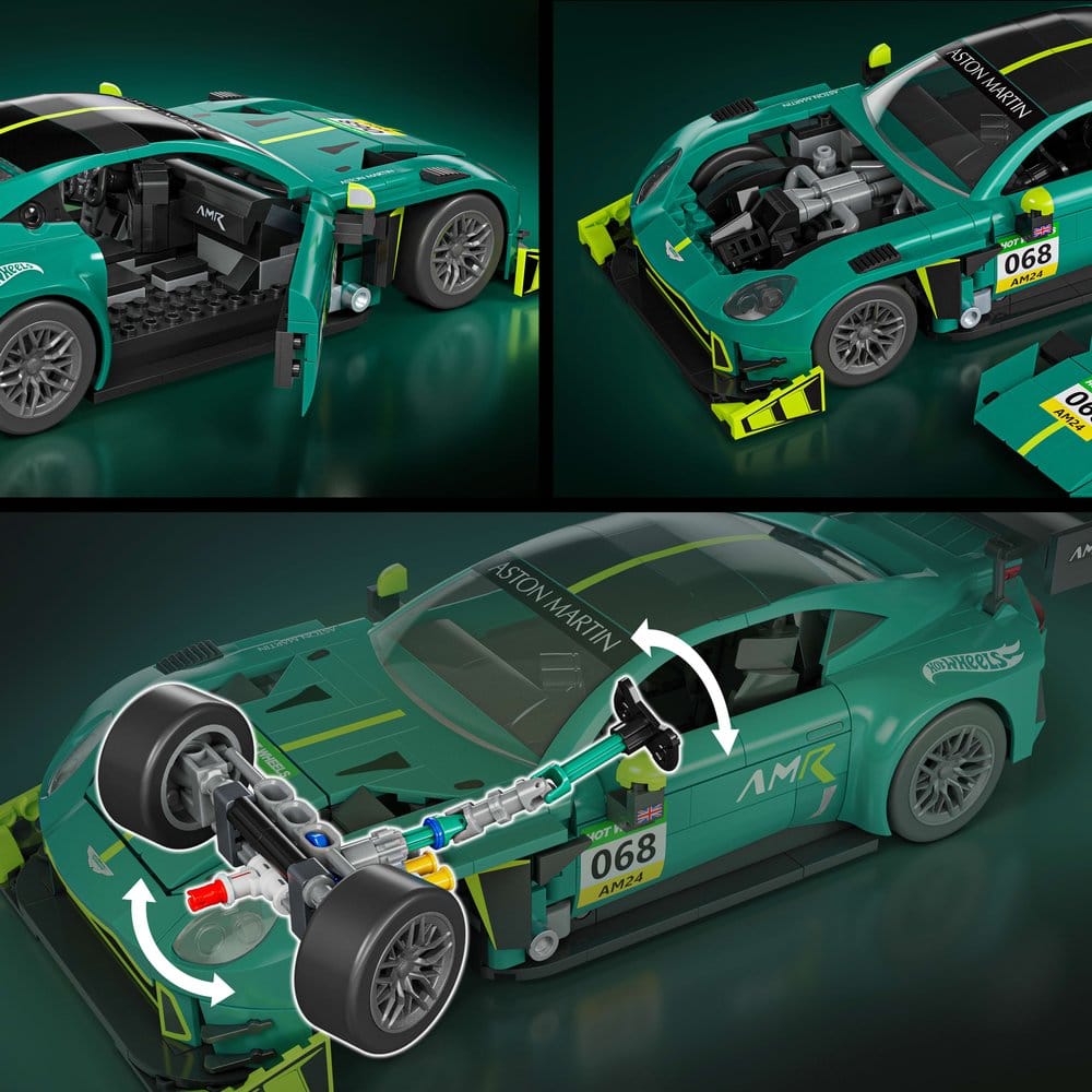 Hot Wheels Elite Mattel Brick Shop Bauset 1/16 '24 Aston Martin Vantage GT3 Image 8