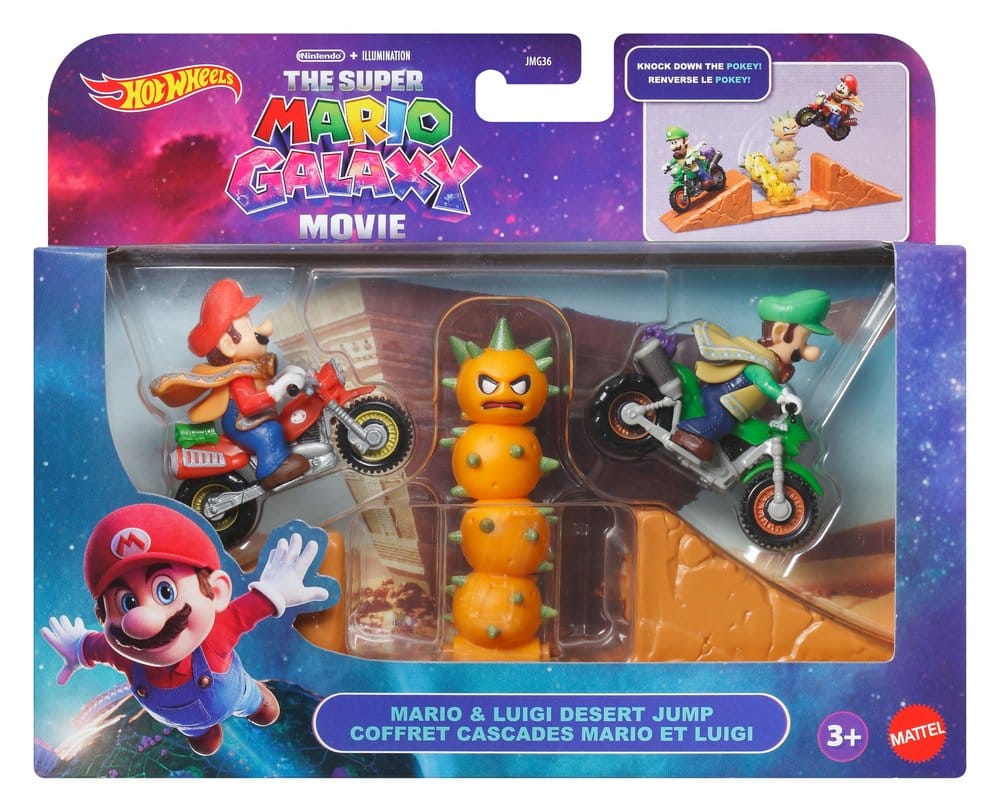Der Super Mario Galaxy Film Hot Wheels Spielset Mario & Luigi Wüstensprung Image 6