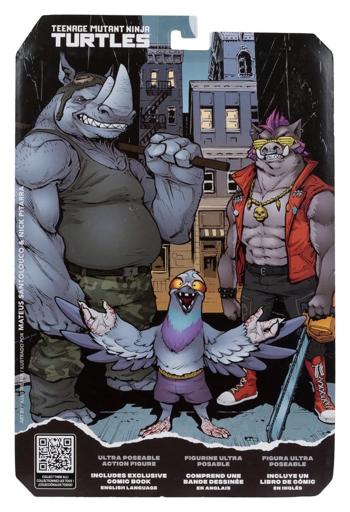 Teenage Mutant Ninja Turtles Page Punchers Actionfigur Rocksteady 17 cm Image 9