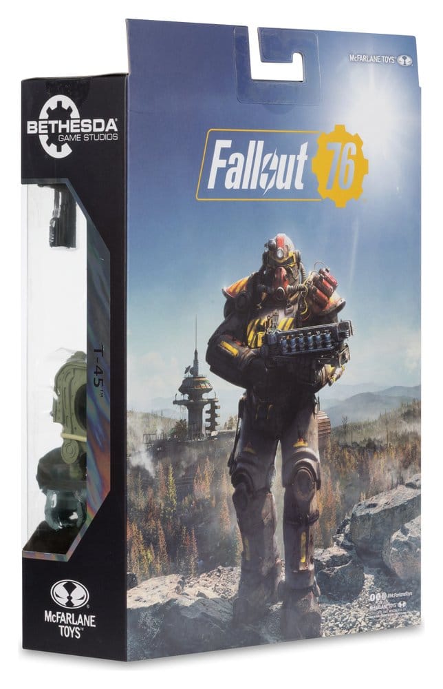 Fallout 76 Gaming Edition Actionfigur T-45 Military Armor (Red Platinum Edition) 20 cm Image 9