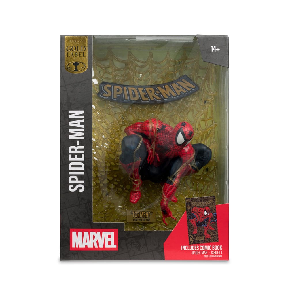 Marvel Collection PVC Statue 1/6 Spider-Man (Spider-Man # 1) (Gold Edition) (Gold Label) 15 cm Image 8