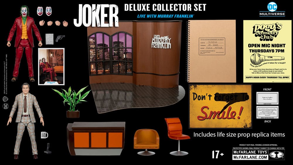 Joker DC Multiverse (Joker Movie) Deluxe Colllector Actionfigur The Joker (Live with Murray Franklin) Limited Edition 18 cm Image 24