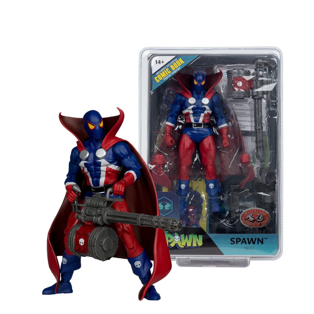 Spawn Page Punchers Actionfigur Spawn 1977 Red and Blue (Chase) Red Platinum Edition 18 cm Image 7