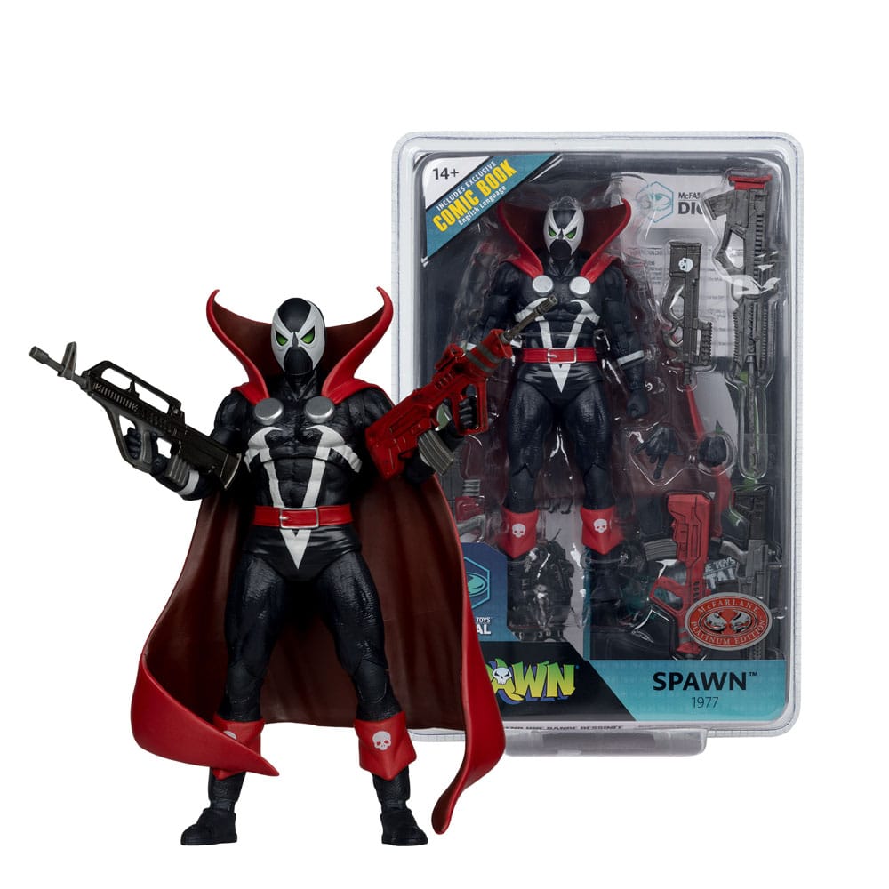 Spawn Page Punchers Actionfigur Spawn 1977 Red and Black (Chase) Red Platinum Edition 18 cm Image 7