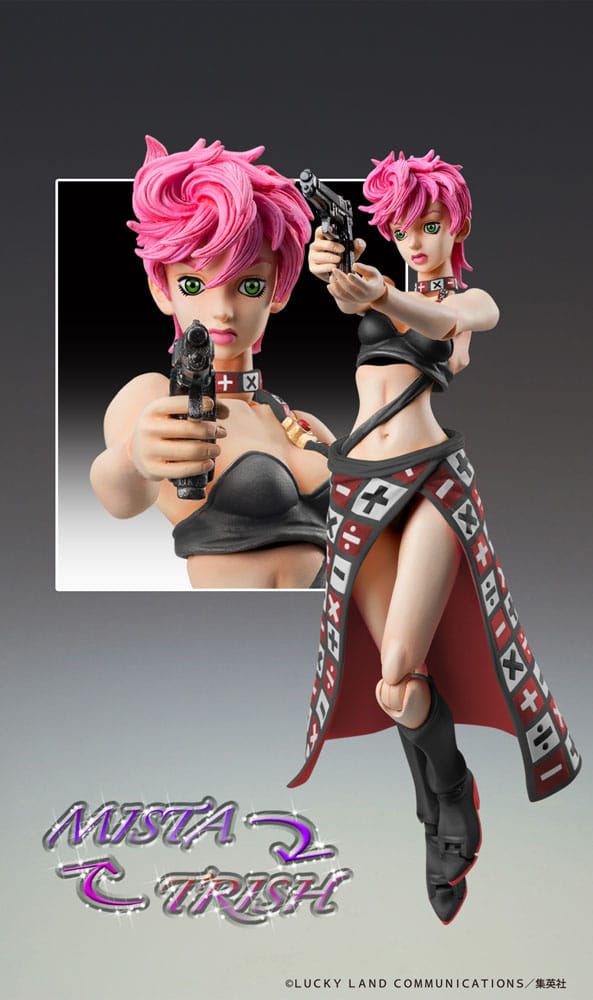JoJo's Bizarre Adventure Part 5 Super Action Actionfigur Trish Una Black Ver. 15 cm Image 8
