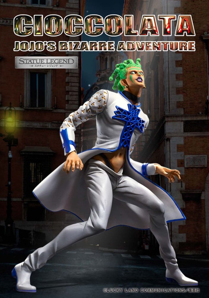 JoJo's Bizarre Adventure Part 5 Golden Wind Statue Legend PVC Statue Cioccolata 17 cm Image 6