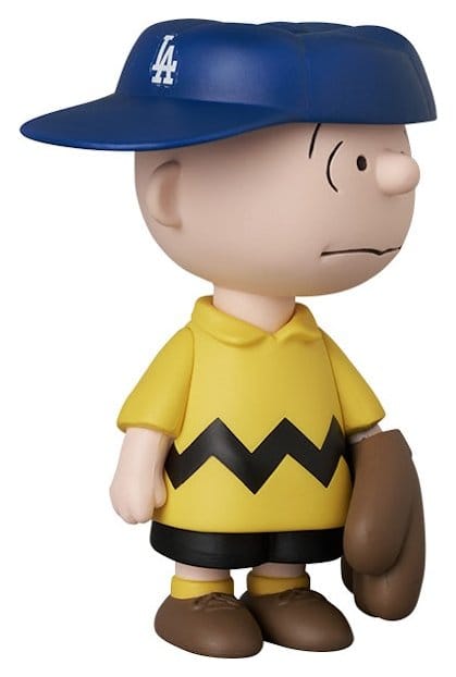 MLB × Peanuts UDF PVC Figur Los Angeles Dodgers Charlie Brown 9 cm Image 2