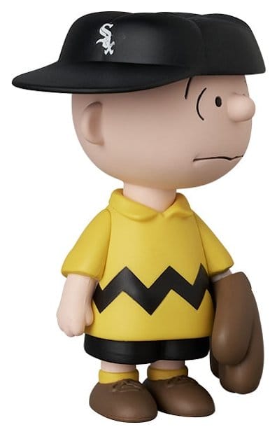 MLB × Peanuts UDF PVC Figur Chicago White Sox Charlie Brown 9 cm Image 2