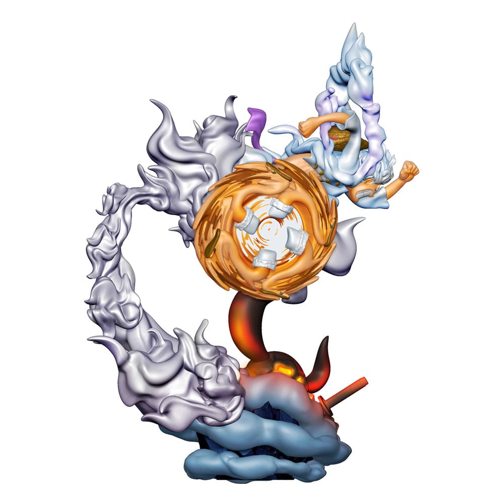 One Piece Petitrama PVC Mini-Statue Logbox Re Birth Gear Fifth Special Set 9 cm Image 5