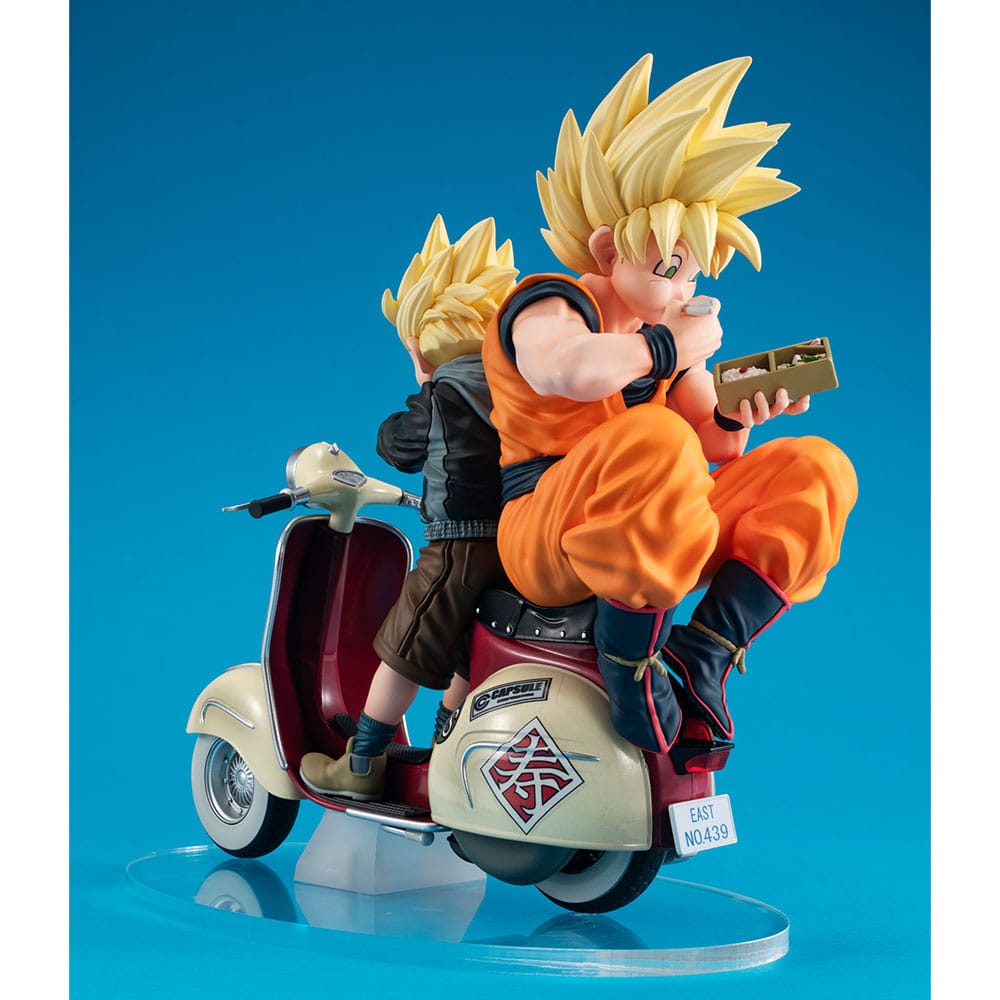 Dragonball Z 05 Desktop Real McCoy PVC Diorama Super Saiyan Son Goku & Super Saiyan Son Gohan & Motorbike 16 cm Image 8