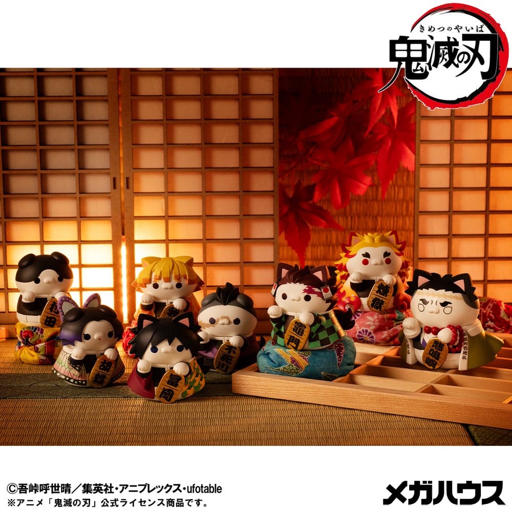 Demon Slayer: Kimetsu no Yaiba Mega Cat Project Sammelfiguren Fortune Cats Ver. 01 7 cm Blind Box Sortiment (8) Image 10