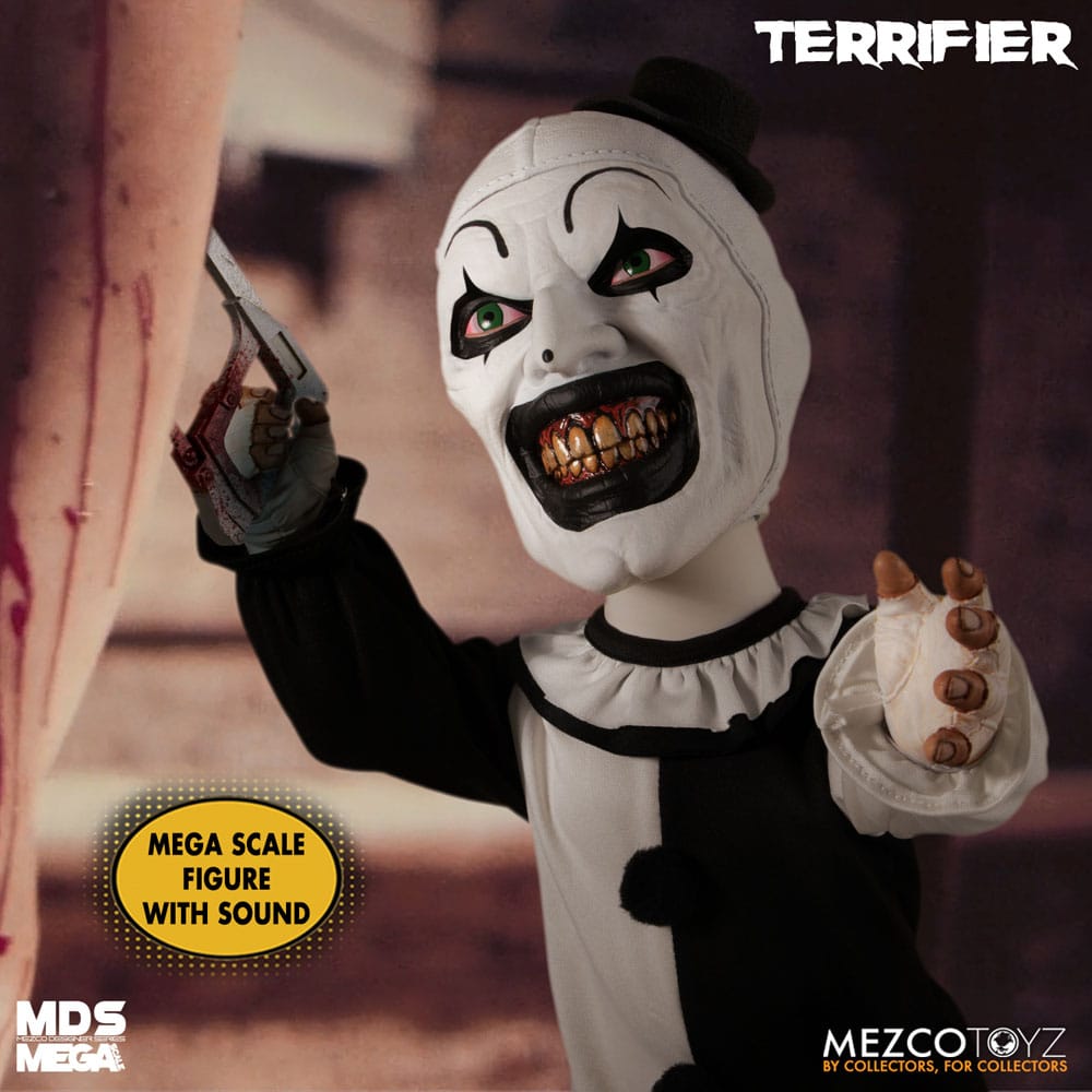 Terrifier MDS Mega Scale Puppe Art the Clown with Sound 38 cm Image 5