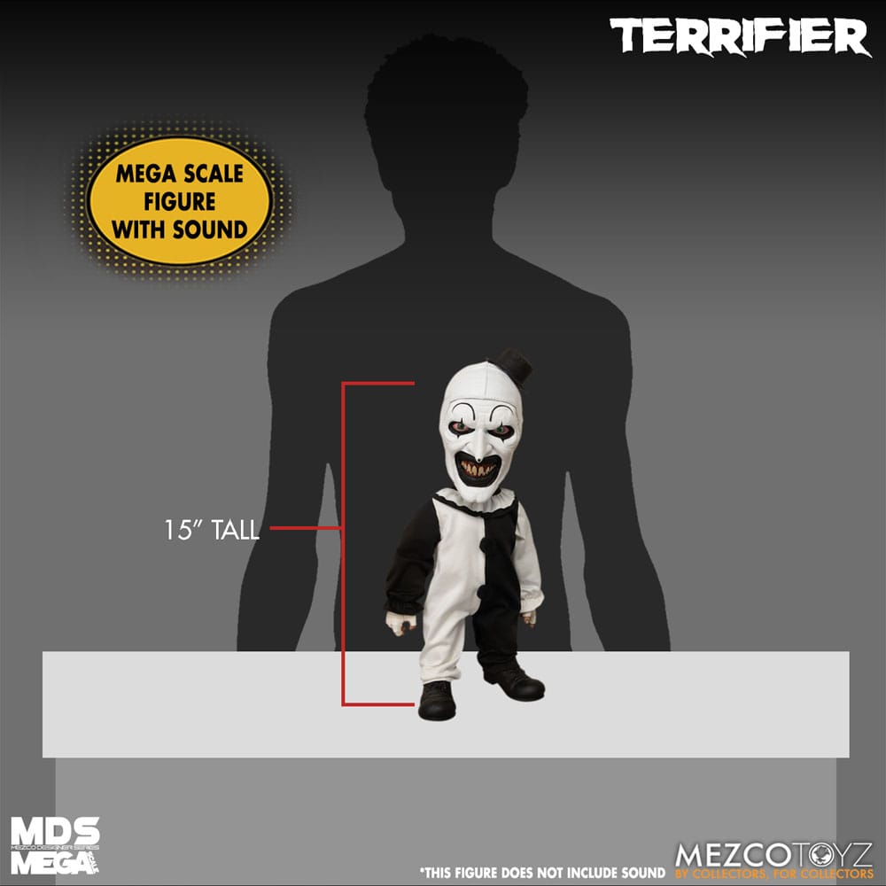 Terrifier MDS Mega Scale Puppe Art the Clown with Sound 38 cm Image 11