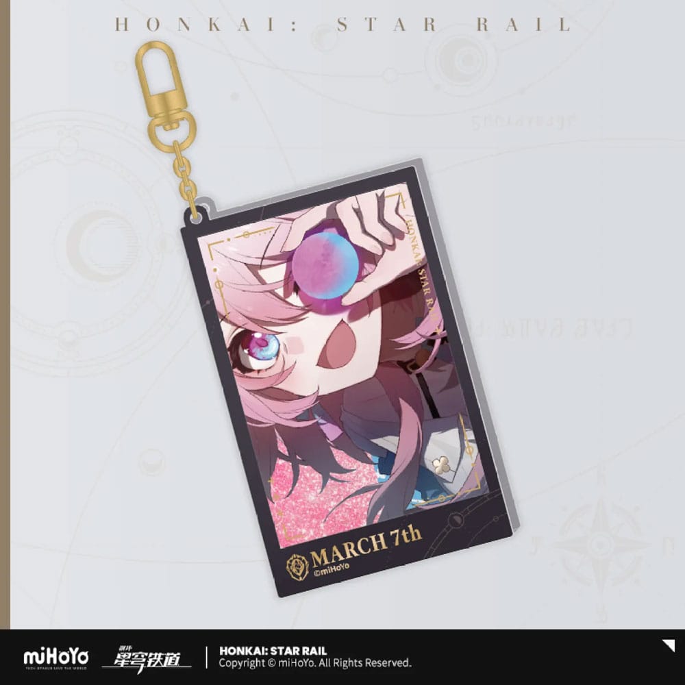 Honkai: Star Rail Countdown Departure Series Acryl Schlüsselanhänger March 7th Glitter 9 cm Image