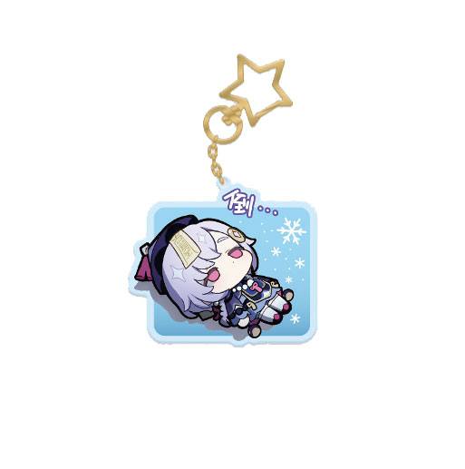 Genshin Impact Q Version Sticker Series Acryl Schlüsselanhänger Qiqi 9 cm Image