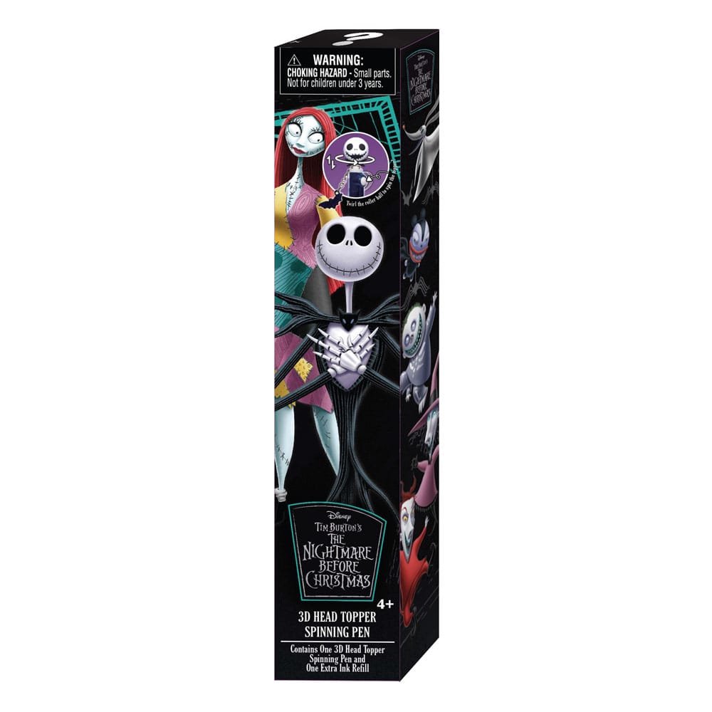 Nightmare before Christmas Stift 3D Head Topper Spinning Pen Image 3