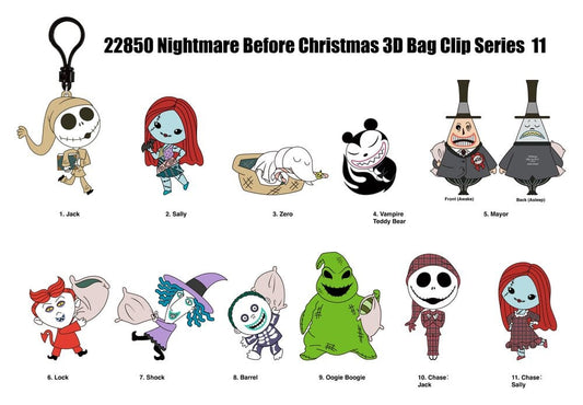 The Nightmare Before Christmas 3D PVC-Taschenanhänger Serie 11 Blind Bag Display (24) Image 2