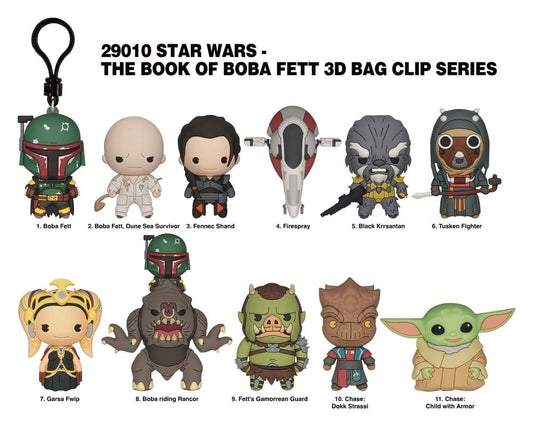Star Wars: Das Buch von Boba Fett 3D PVC-Taschenanhänger Serie 1 Display (24) Image 2
