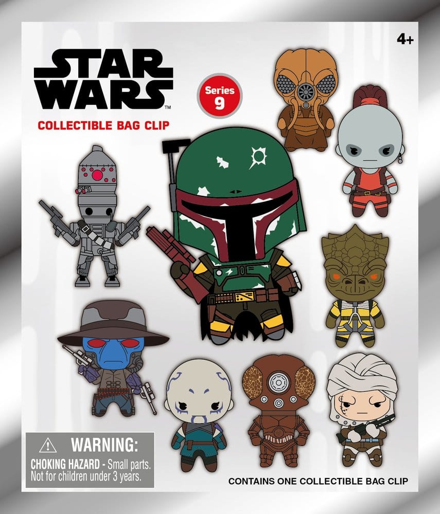 Star Wars Most Wanted Bounty Hunters 3D PVC-Taschenanhänger Serie 1 Display (24) Image 3