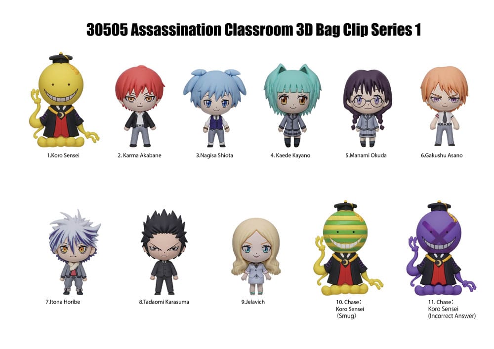 Assassination Classroom 3D PVC-Taschenanhänger Serie 1 Display (24) Image 3