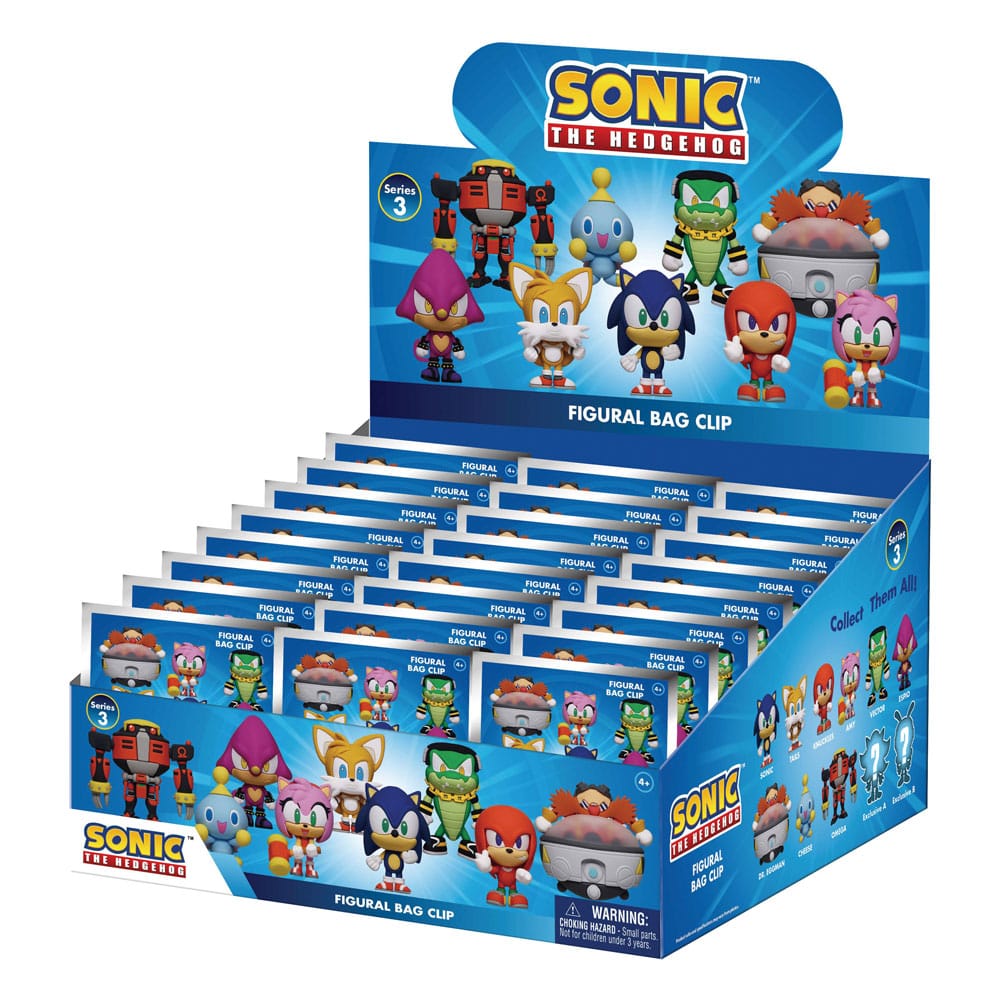 Sonic - The Hedgehog 3D PVC-Taschenanhänger Series 3 Display (24) Image 1
