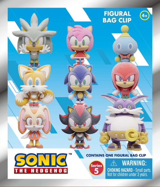 Sonic the Hedgehog PVC-Taschenanhänger Flocking Series 5 Display (24) Image 2
