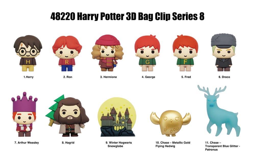 Harry Potter 3D PVC-Taschenanhänger Series 8 Display (24) Image 3