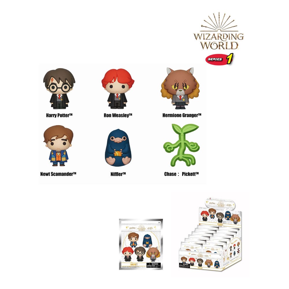 Wizarding World 3D Magnete Series 1 Display (12) Image